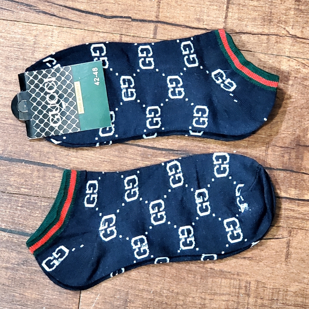 Gucci Letter G Inspired Low Cut Ankle Socks size MED (2 pair)